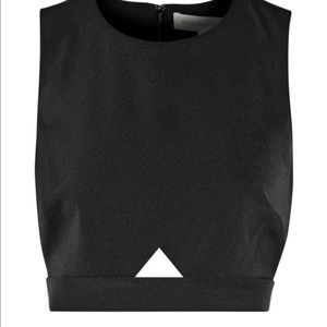Rebecca Minkoff Splash Top Cutout Satin Top M